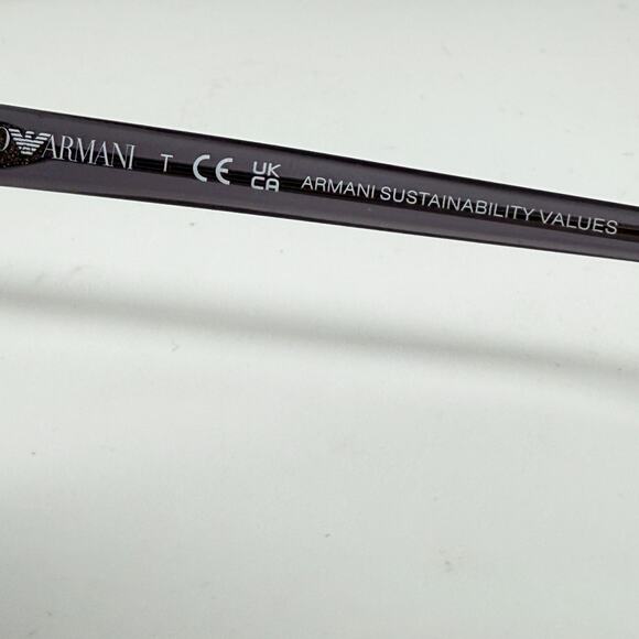Emporio Armani EA3218F 5017 Black Clear Gray Eyeglasses 55 19 145 Frames‎ H17923